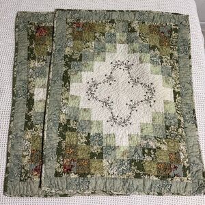 primitive rustic style cotton quilt patchwork king size 2 shams set earth tones